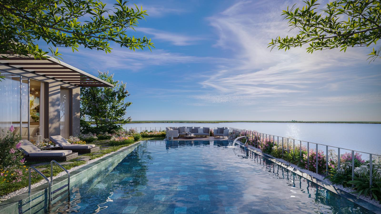 Tầng 6 với tầm view sông Lam đắt giá