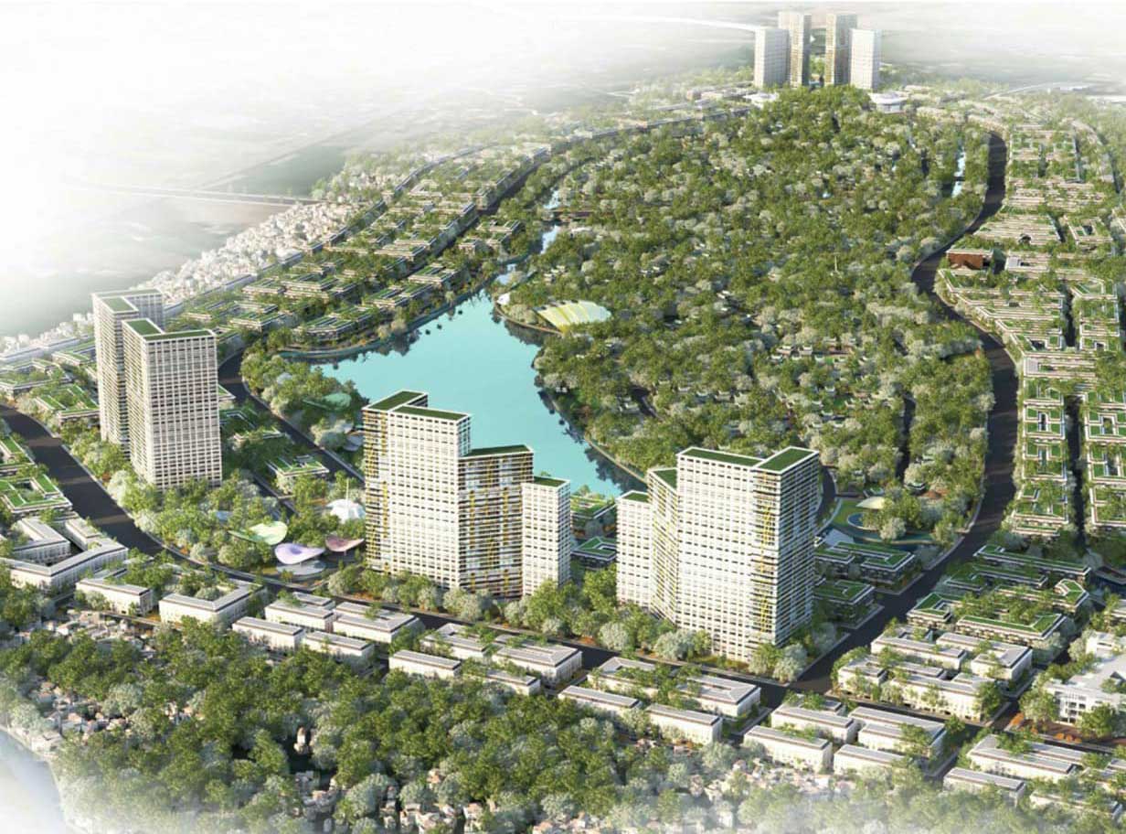 Phối cảnh khu đô thị Ecopark Long An